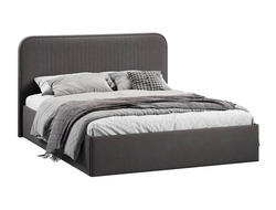 Спальня ТИФФАНИ - Кровать с подъемным механизмом (1600) Тип 1 Велюр Графит