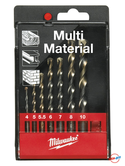 Набор универсальных сверл из 7 шт Milwaukee MPD 3-10 мм 4932352335
