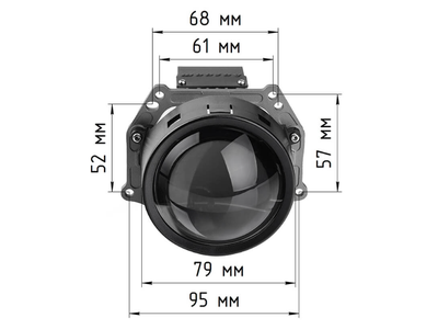 Билед модули Aozoom Truck Trailer (ALPD-1203) 24 вольта, 3.0 дюйма, 5500K, 24V, 58W/65W, крепление 3R (комплект, 2шт)