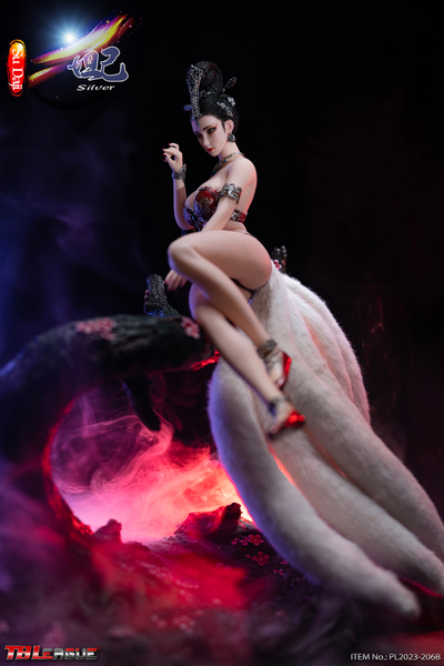 Лиса-оборотень Да Цзи (серебряная версия) - КОЛЛЕКЦИОННАЯ ФИГУРКА 1/6 Su Daji Silver (PL2023-206B) - TBLeague