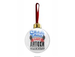 Новогодний ёлочный шар #6 Антон