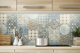 Облицовка керамической плиткой размером 10*10