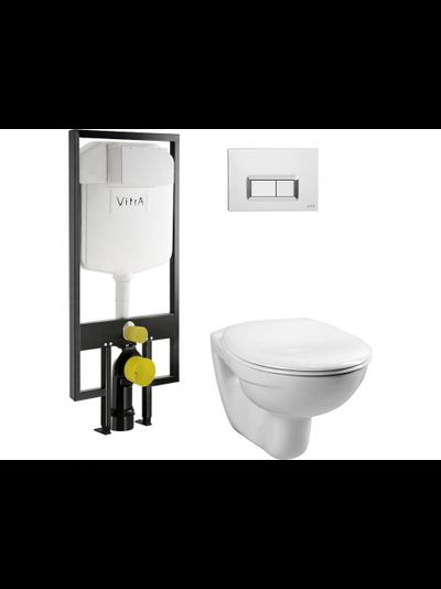 Комплект инсталляции с подвесным унитазом Vitra Normus 9773B003-7200 4в1