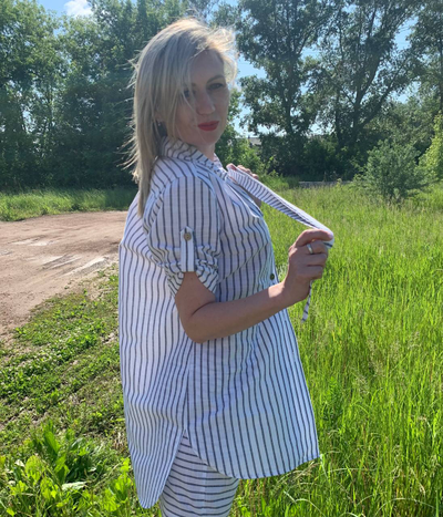 Рубашка 666-0523 / Шорты 691-04232 полоска