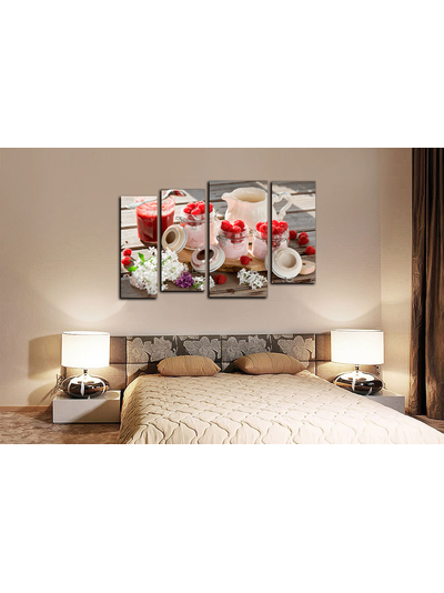 Модульная картина "Ягодные сливки"