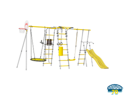 Детский спортивный комплекс для Дачи Romana Fitness-PRO с горкой 900 мм (Комплект №4)