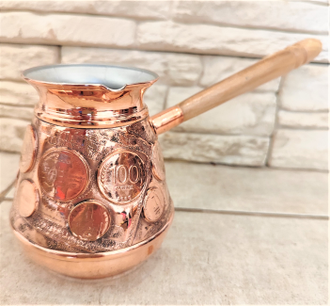 Медная турка "Денежная"  Россия All-Copper арт.630