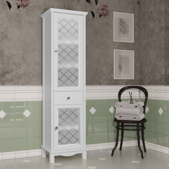 ПЕНАЛ ОМЕГА 45 МАТОВЫЙ БЕЛЫЙ (ПЕТЛИ СПРАВА)