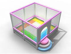 Прозрачный бассейн 4KIDS с LED подсветкой