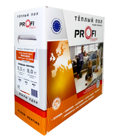 Тонкий греющий кабель MiniCableD PROFI Therm 13.5 150 W
