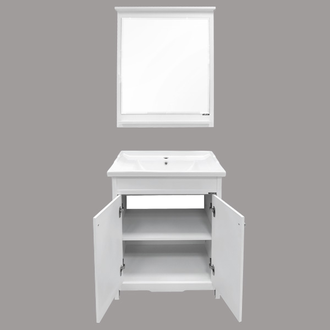 Тумба-умывальник "Тбилиси-70" белый глянец с раковиной COMFORTY XD-F70