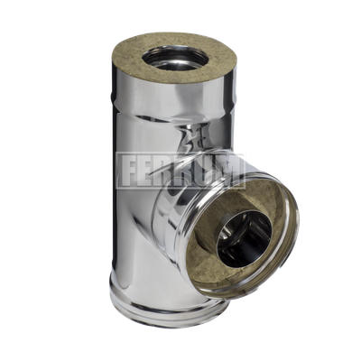 Сэндвич-тройник 90 (430/0,5мм + нерж.) D 130х200 Ferrum