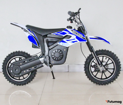 Электромотоцикл GreenCamel Питбайк DB300, 36V 800W R10 быстросъемная батарея синий