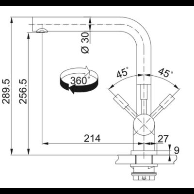 Смеситель Franke Atlas Clear Water