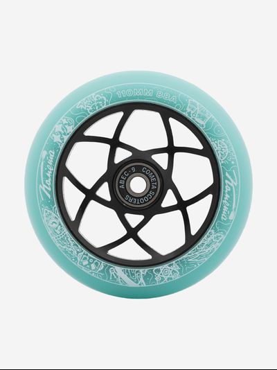 Колесо Комета 110 mm Атом (мятный/черный)