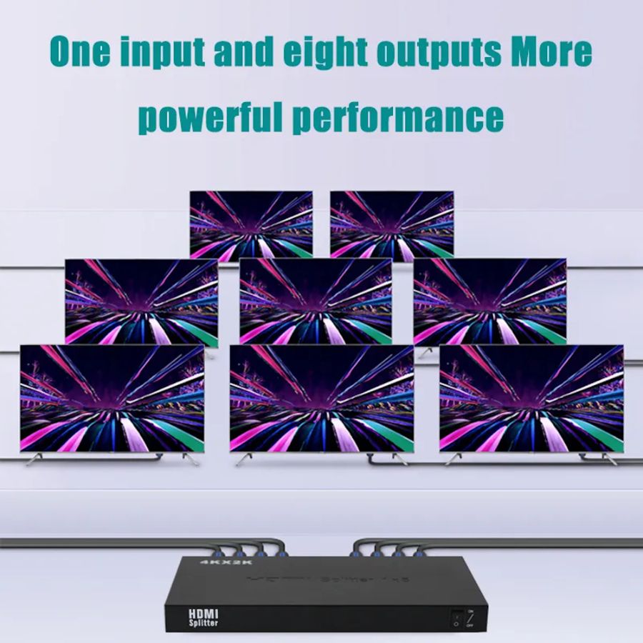 HDMI-разветвитель один на 8 4к (ULTRA HD 4K/60Hz (3840x2160) и ниже) HSP0108HV2-2.0