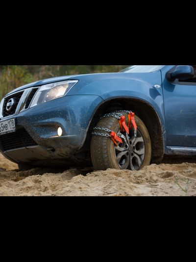 Комплект браслетов противоскольжения Secura 4WD R15-R21 со стальным замком для внедорожников и фургонов массой до 3000 кг, 6 шт РАСПРОДАЖА