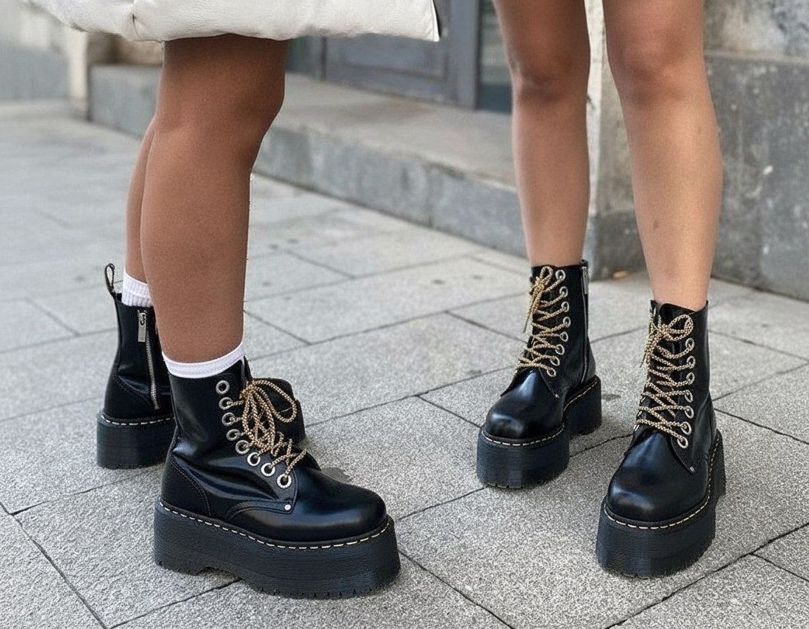 ботинки Dr. Martens Jadon чёрные женские