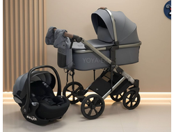 Детская коляска 3 в 1 Luxmom 710 Серый