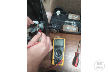 Не прозванивается тепловая защита. Требуется замена. 