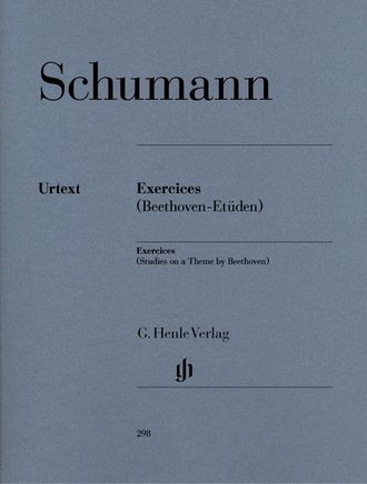 Schumann, Robert Exercices Etuden in Form freier Variationen über ein Thema von Beethoven für Klavier