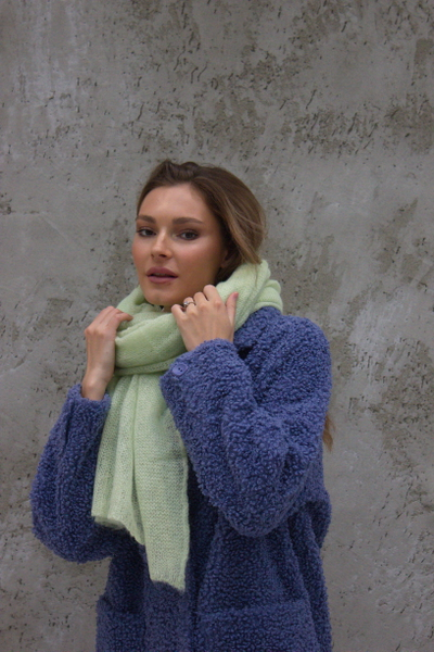 Мятный шарф палантин Vizio Италия 8000 SX