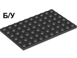 ! Б/У - Plate 6 x 10, Black (3033 / 303326) - Б/У