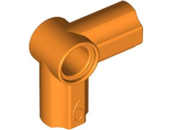 ! Б/У - Technic, Axle and Pin Connector Angled #6 - 90 degrees, Orange (32014 / 4163609 / 6390383) - Б/У