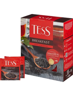 Чай Tess Breakfast черный 100 пакетиков