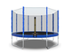 Батут DFC Trampoline Fitness с сеткой 12ft Синий