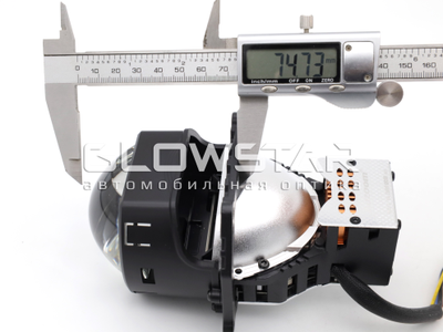 Aozoom BiLed+Laser AAPD 17L с лазером (прямоугольные) 61W/77W, 12V, 6 Поколение, 3.0 дюйма (комплект, 2шт)