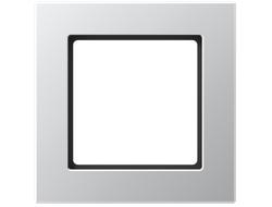 Jung AC581AL рамка 1 пост, цвет алюминий