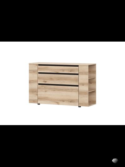 Берген комод Дуб делано/Венге