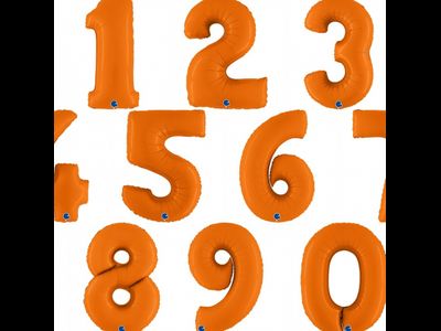 Цифры оранжевые 102 см