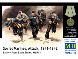 Сборная модель: (Master Box MB35153) Советские морские пехотинцы в атаке. Восточный Фронт, 1941-1942 гг.
