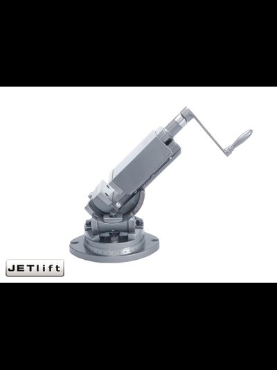 Тиски станочные прецизионные трехосевые JETlift 50x50 мм для точной обработки с поворотом 360°
