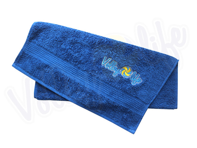 Полотенце среднее синее