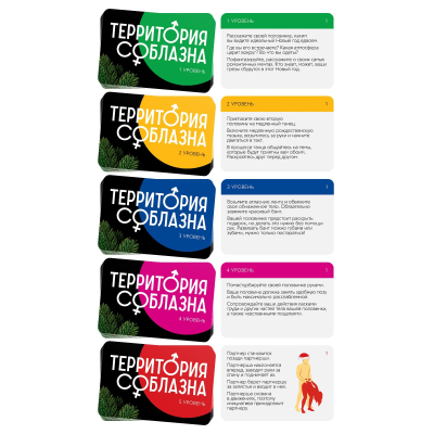 6949180 Игра «Территория соблазна. Новогодние страсти», 50 карт, 1 пластиковый кубик, 18+ Sima Land