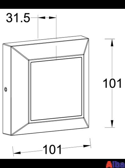 Накладной светильник LED W4021 Cb 4W