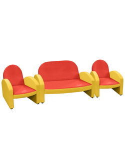 НАБОР "ЭКОНОМ" ДИВАН 154 КРАСНЫЙ 3
