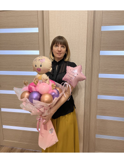 Букет из шаров на выписку