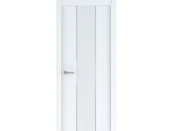 Межкомнатная дверь Экза 4 с молдингом серебро