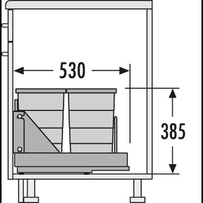 Встраиваемая система 48л Bottom-Mount Hailo