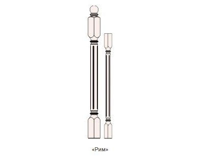 Балясина срощенная МОДЕРН сосна 50мм*50мм*90см