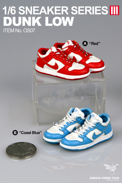 Кроссовки красные 1/6 (OS07A) -  Sneaker Series 3 - ONESIX-VERSE TOYS