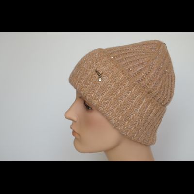 Шапка Vizio 1106 CRYO горчичная с отворотом