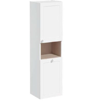 Пенал высокий, Vitra Root Classic, 40 см, с корзиной для белья, матовый белый, правосторонний, 68524
