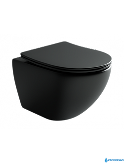 Подвесной унитаз Ceramica Nova Metropol CN4002MB черный матовый