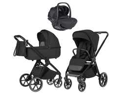 Коляска 3в1 Carrello Omega Deluxe Denim Black (Vega)