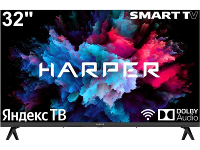Телевизор Harper 32R750TS  32"  HD Ready  Яндекс ТВ  Черный